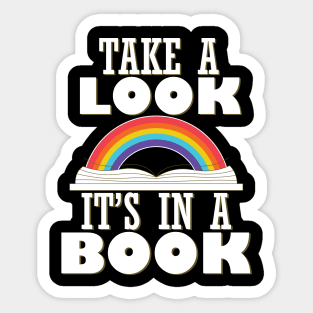 Take A Look It's In A Book Sticker